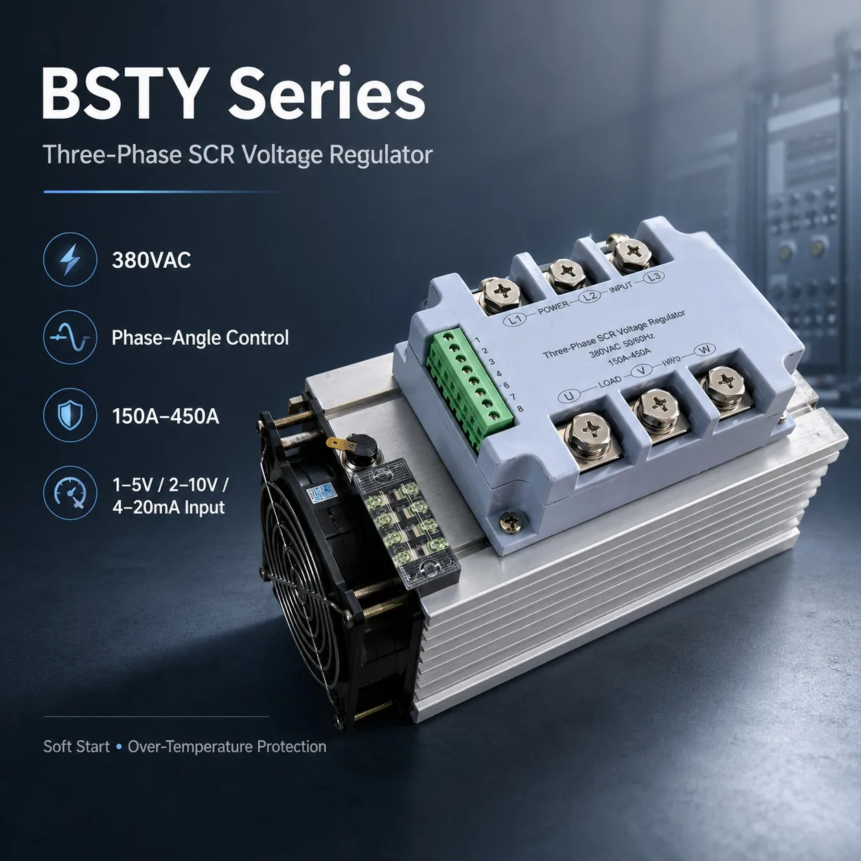 BSTY Three-Phase SCR Voltage Regulator 380V, 150A–450A