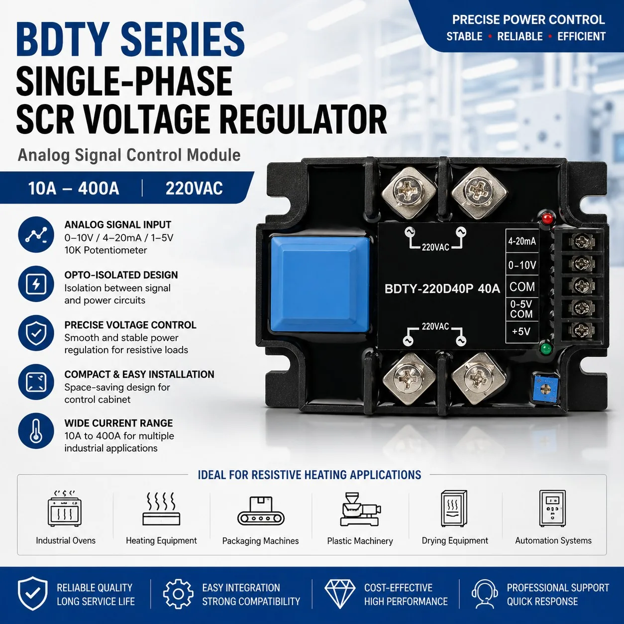 BDTY Single-Phase SCR Voltage Regulator