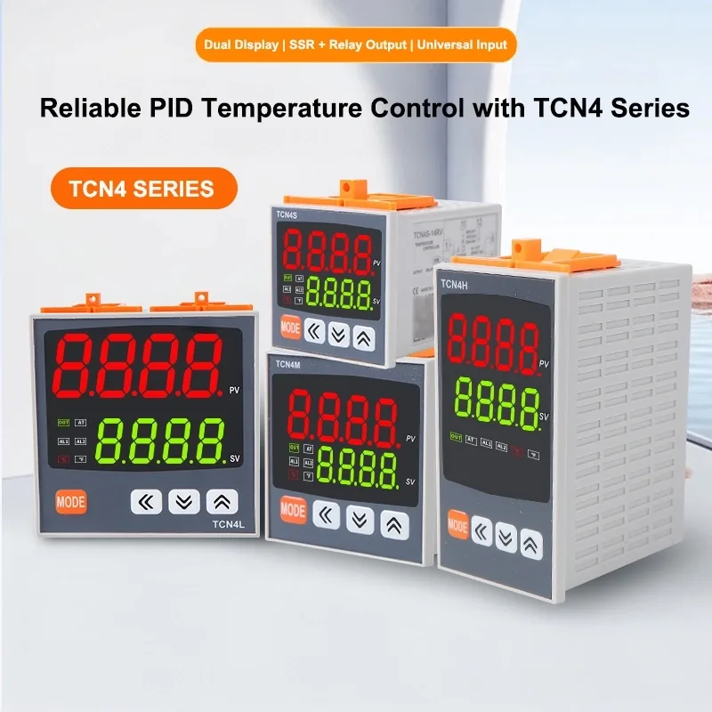 Controlador de temperatura PID digital serie TCN4