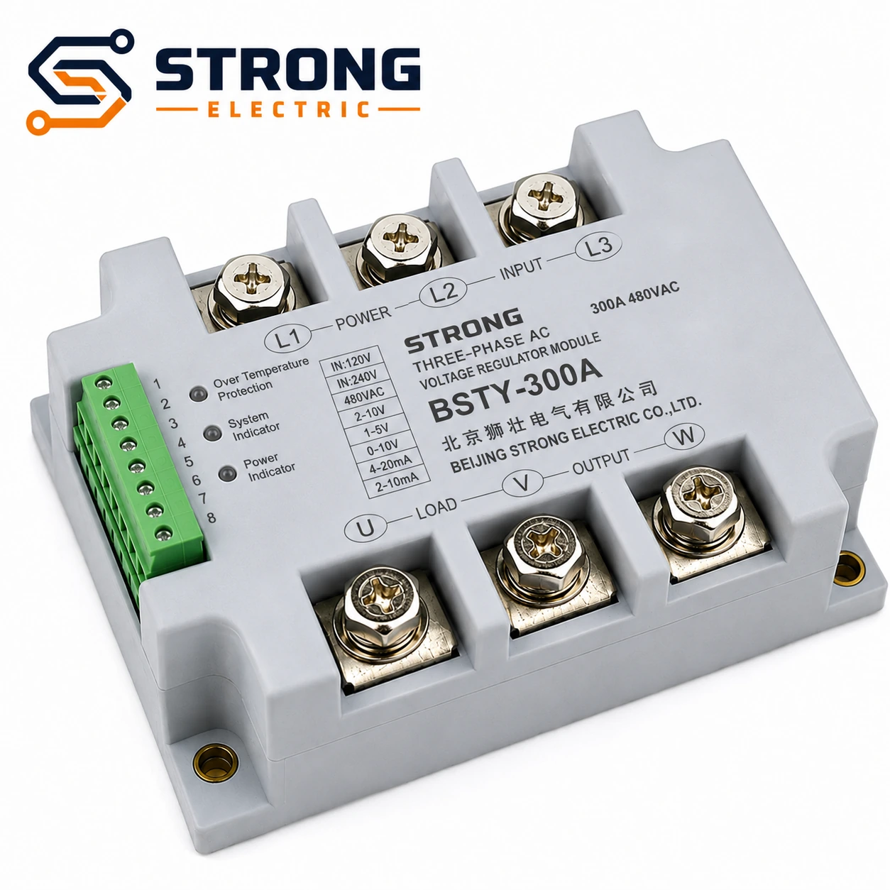 BSTY Three-Phase SCR Voltage Regulator 380V, 150A–450A